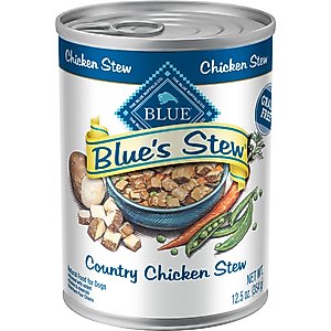 Blue Buffalo Blue's Country Chicken Stew Grain-Free Canned Dog Food, 12.5-oz, case of 12