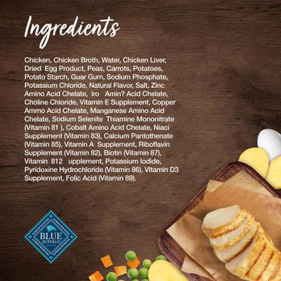 Show full view: Blue Buffalo Blue's Country Chicken Stew Grain-Free Canned Dog Food, 12.5-oz, case of 12 slide 6 of 12