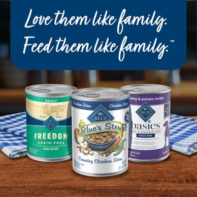 Show full view: Blue Buffalo Blue's Country Chicken Stew Grain-Free Canned Dog Food, 12.5-oz, case of 12 slide 10 of 12