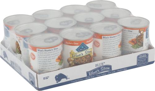 Show full view: Blue Buffalo Blue's Hunter's Stew Grain-Free Canned Dog Food, 12.5-oz, case of 12 slide 3 of 10