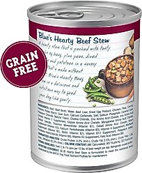 Blue Buffalo Blue’s Stew Hearty Beef Stew Grain-Free Canned Dog Food, 12.5-oz, case of 12 slide 2 of 9