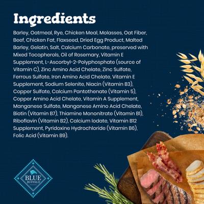 Show full view: Blue Buffalo Bones Classic Biscuits Beef Dog Treats, 16-oz bag, Large slide 6 of 11