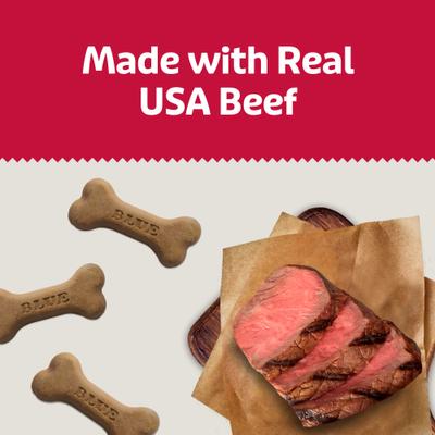 Show full view: Blue Buffalo Bones Classic Biscuits Beef Dog Treats, 16-oz bag, Medium slide 4 of 10