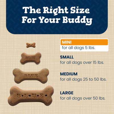 Show full view: Blue Buffalo Bones Classic Biscuits Beef Mini Dog Treats, 12-oz bag slide 7 of 11