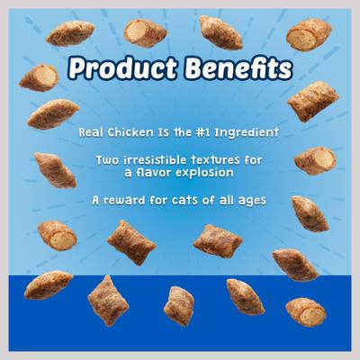 Show full view: Blue Buffalo Bursts with Paw-Licken Chicken Cat Treats, 12-oz tub slide 5 of 11