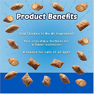 Blue Buffalo Bursts with Paw-Licken Chicken Cat Treats, 5-oz bag