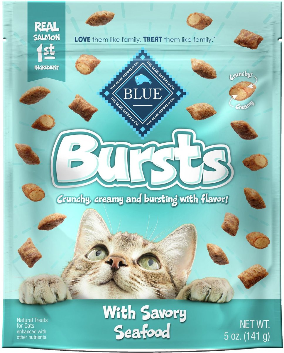Blue Buffalo Bursts with Savory Seafood Cat Treats