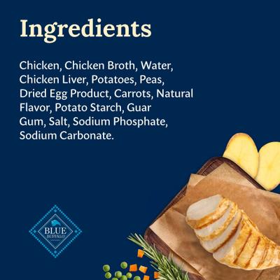 Show full view: Blue Buffalo Delectables Chicken Dinner Natural Wet Dog Food 3-oz pouch, case of 24 slide 6 of 11