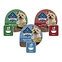 Blue Buffalo Delights Natural Adult Small Breed Wet Dog Food, Variety Pack, Chicken, Prime Rib & NY Strip Cuts in Gravy 3.5-oz cups, case of 24