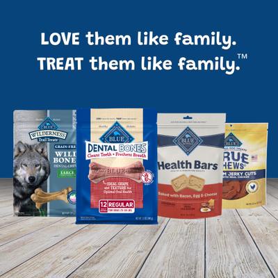 Show full view: Blue Buffalo Dental Bones All Natural Rawhide-Free Regular Dental Dog Treats, 12 count slide 10 of 12