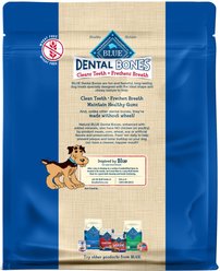 Blue Buffalo Dental Bones All Natural Rawhide-Free Regular Dental Dog Treats, 27 count slide 2 of 9