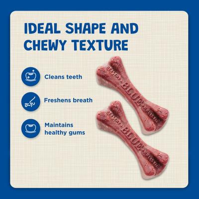 Show full view: Blue Buffalo Dental Bones All Natural Rawhide-Free Regular Dental Dog Treats, 27 count slide 5 of 12