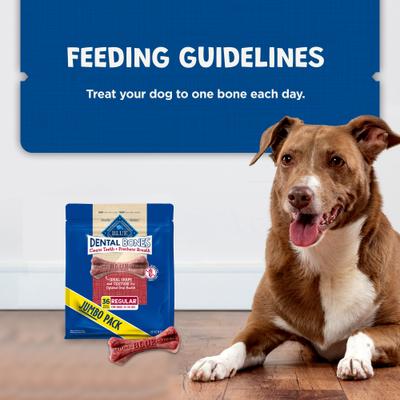 Show full view: Blue Buffalo Dental Bones All Natural Rawhide-Free Regular Dental Dog Treats, 36 count slide 9 of 12