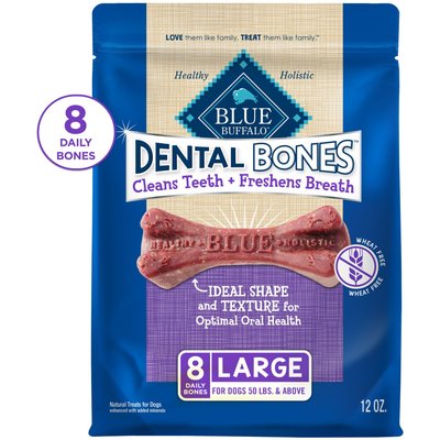 Blue Buffalo Blue Buffalo Blue Bones Dental Chews, Large, 12 oz bag