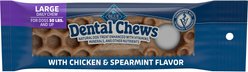 Blue Buffalo Large Natural Chicken & Spearmint Dental Dog Chews Treats, 1 count