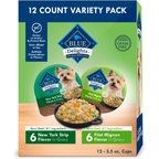 Blue Buffalo Divine Delights Gravy Variety Pack Filet Mignon & NY Strip Flavor Dog Food Trays, 3.5-oz, case of 12