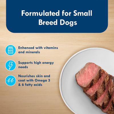 Show full view: Blue Buffalo Divine Delights Pate Small Breed Variety Pack Filet Mignon & Porterhouse Flavor Dog Food Trays, 3.5-oz tray, case of 12 slide 5 of 12