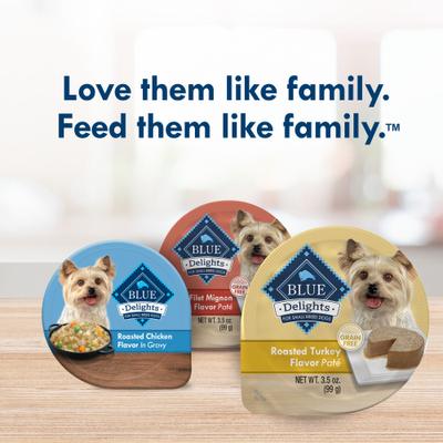 Show full view: Blue Buffalo Divine Delights Roasted Turkey Flavor Pate Dog Food Trays, 3.5-oz, case of 12 slide 10 of 12