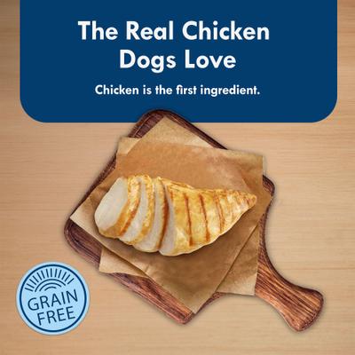 Show full view: Blue Buffalo Divine Delights Rotisserie Chicken Flavor in Hearty Gravy Small Breed Wet Dog Food, 3.5-oz tray, case of 12 slide 4 of 12