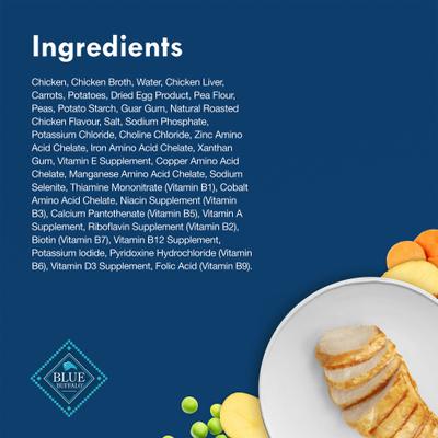 Show full view: Blue Buffalo Divine Delights Rotisserie Chicken Flavor in Hearty Gravy Small Breed Wet Dog Food, 3.5-oz tray, case of 12 slide 6 of 12