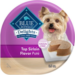 Blue Buffalo Divine Delights Top Sirloin Flavor Pate Dog Food Trays, 3.5-oz, case of 12