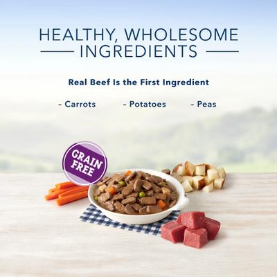 Show full view: Blue Buffalo Family Favorite Grain-Free Recipes Shepherd's Pie Canned Dog Food, 12.5-oz, case of 12 slide 5 of 10