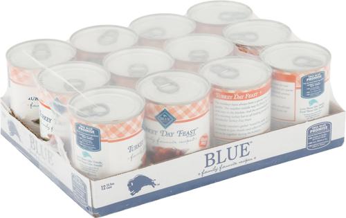 Show full view: Blue Buffalo Family Favorite Grain-Free Recipes Turkey Day Feast Canned Dog Food, 12.5-oz, case of 12 slide 3 of 10