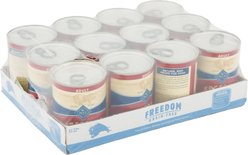 Blue Buffalo Freedom Adult Beef Recipe Grain-Free Canned Dog Food, 12.5-oz, case of 12 slide 2 of 7