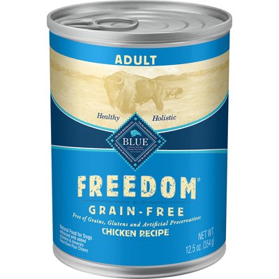 Blue Buffalo Blue Buffalo Freedom Adult Chicken Recipe Grain-Free Canned Dog Food, 12.5-oz can, bundle of 24