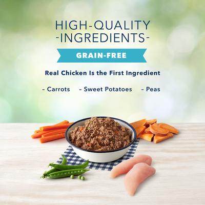 Show full view: Blue Buffalo Freedom Adult Chicken Recipe Grain-Free Canned Dog Food, 12.5-oz, case of 12 slide 4 of 10