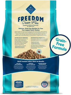 Show full view: Blue Buffalo Freedom Adult Fish Recipe Grain-Free Dry Cat Food, 11-lb bag slide 3 of 12