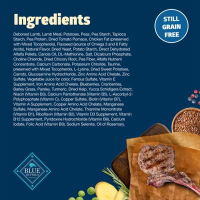 Show full view: Blue Buffalo Freedom Adult Grain-Free Lamb & Potatoes Dry Dog Food, 24-lb bag slide 5 of 11