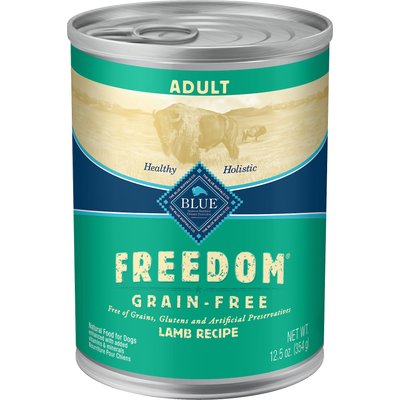 Blue Buffalo Blue Buffalo Freedom Adult Lamb Recipe Grain-Free Canned Dog Food, 12.5-oz can, bundle of 24