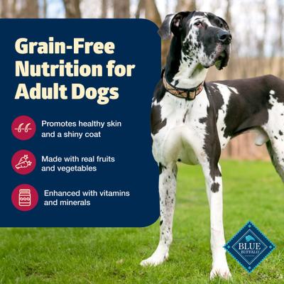 Show full view: Blue Buffalo Freedom Complete & Balanced Nutrition Adult Grain-Free Beef & Potatoes Dry Dog Food, 24-lb bag slide 3 of 11