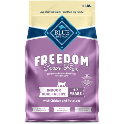 Blue Buffalo Blue Buffalo Freedom Chicken Grain-Free Indoor Cat Dry Food, 11 lb
