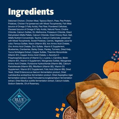 Show full view: Blue Buffalo Freedom Indoor Adult Chicken Recipe Grain-Free Dry Cat Food, 5-lb bag slide 6 of 12