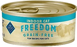 Blue Buffalo Freedom Indoor Adult Fish Recipe Grain-Free Canned Cat Food, 5.5-oz, case of 24