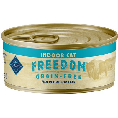 Blue Buffalo Blue Buffalo Freedom Fish Indoor Canned Cat Food, 5.5-oz, 24 ct