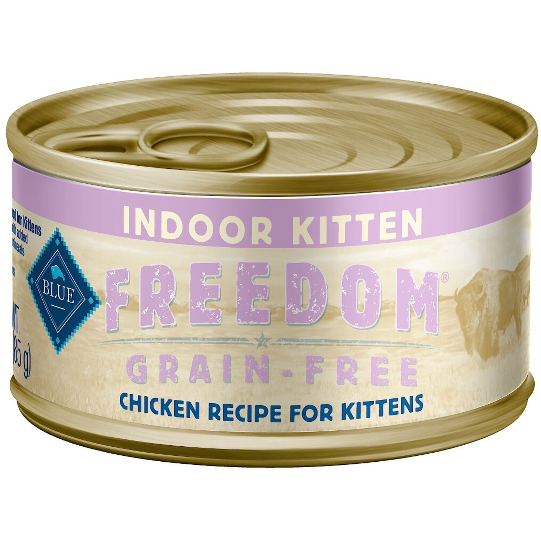 ブルー(イエローベースブルー)、ジューンブライドスタイ、わんちゃん猫ちゃん用 BLUE BUFFALO Freedom Indoor Kitten Chicken Recipe Grain-Free