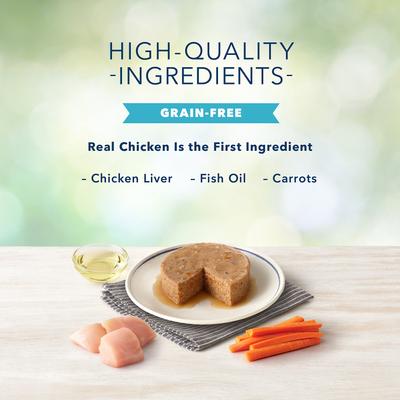 Show full view: Blue Buffalo Freedom Indoor Kitten Chicken Recipe Grain-Free Canned Cat Food, 3-oz, case of 24 slide 5 of 9