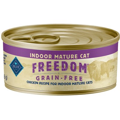 Blue Buffalo Blue Buffalo Freedom Indoor Mature Chicken Cat Food, 5.5-oz, 24 ct