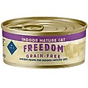 Blue Buffalo Freedom Indoor Mature Chicken Recipe Grain-Free Canned Cat Food, 5.5-oz, case of 24