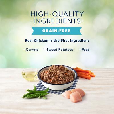 Show full view: Blue Buffalo Freedom Puppy Chicken Recipe Grain-Free Canned Dog Food, 12.5-oz, case of 12 slide 5 of 10
