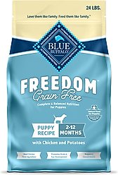 Blue Buffalo Freedom Puppy Grain-Free Chicken & Potatoes Dry Dog Food, 24-lb bag
