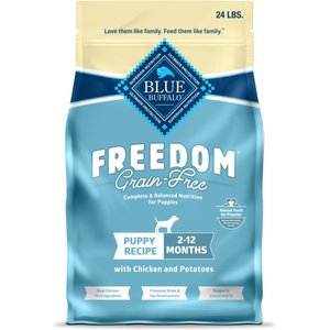 Blue Buffalo Freedom Puppy Grain-Free Chicken & Potatoes Dry Dog Food, 24-lb bag