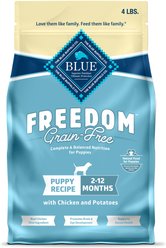 Blue Buffalo Freedom Puppy Grain-Free Chicken & Potatoes Dry Dog Food, 4-lb bag