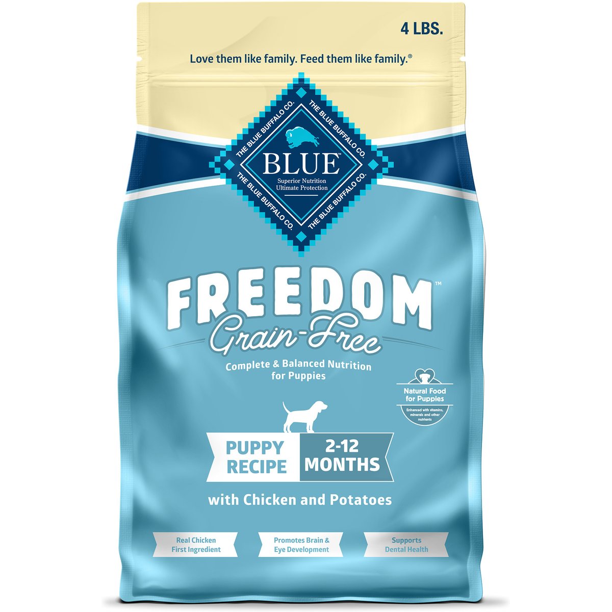 4-lb Blue Buffalo Freedom Chicken Puppy Dry Dog Food