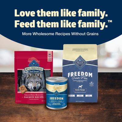Show full view: Blue Buffalo Freedom Senior Grain-Free Chicken & Potatoes Dry Dog Food, 24-lb bag slide 9 of 11