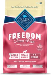 Blue Buffalo Freedom Small Breed Grain-Free Chicken & Potatoes Dry Dog Food, 11-lb bag