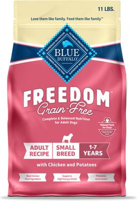 Blue Buffalo Freedom Small Breed Grain-Free Chicken & Potatoes Dry Dog Food, 11-lb bag